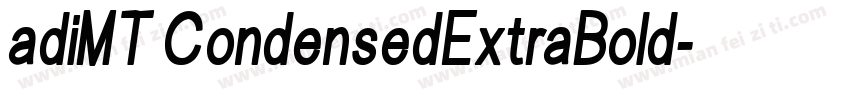 adiMT CondensedExtraBold字体转换